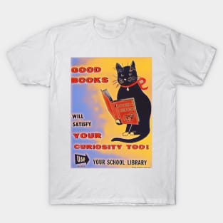 Good Books Cat T-Shirt